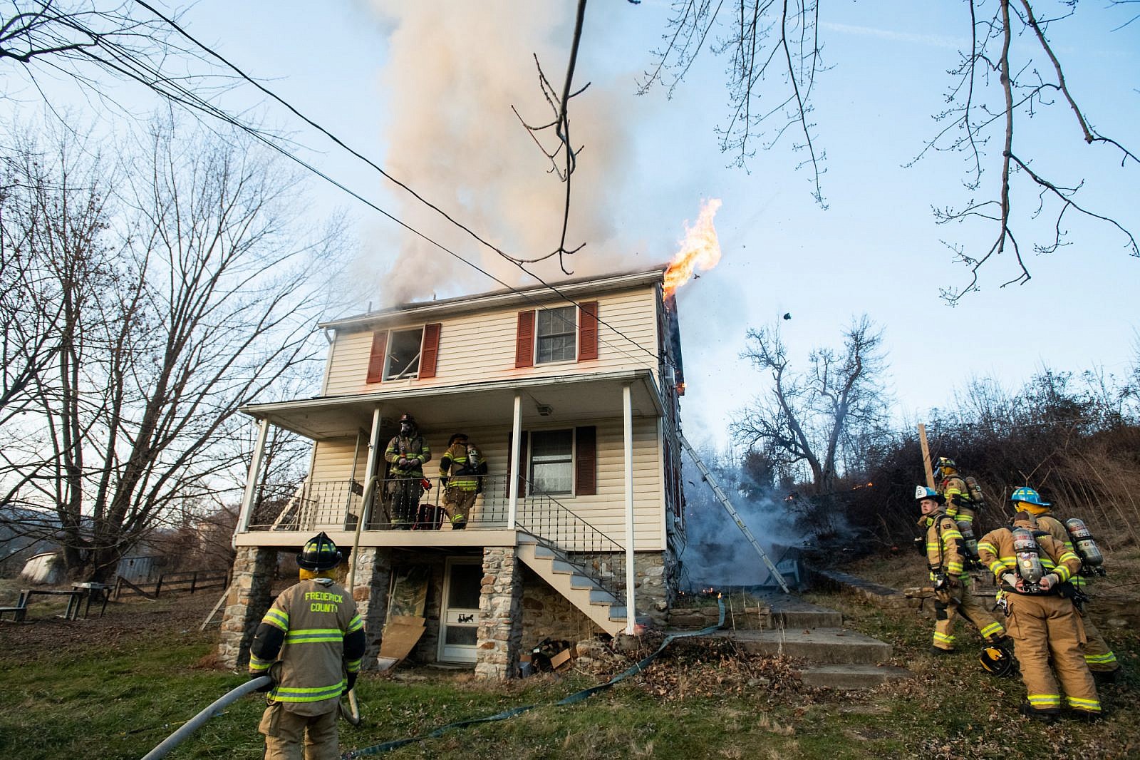 Post 10 House Fire Old Receiver Rd. Frederick, MD Matt Sprague