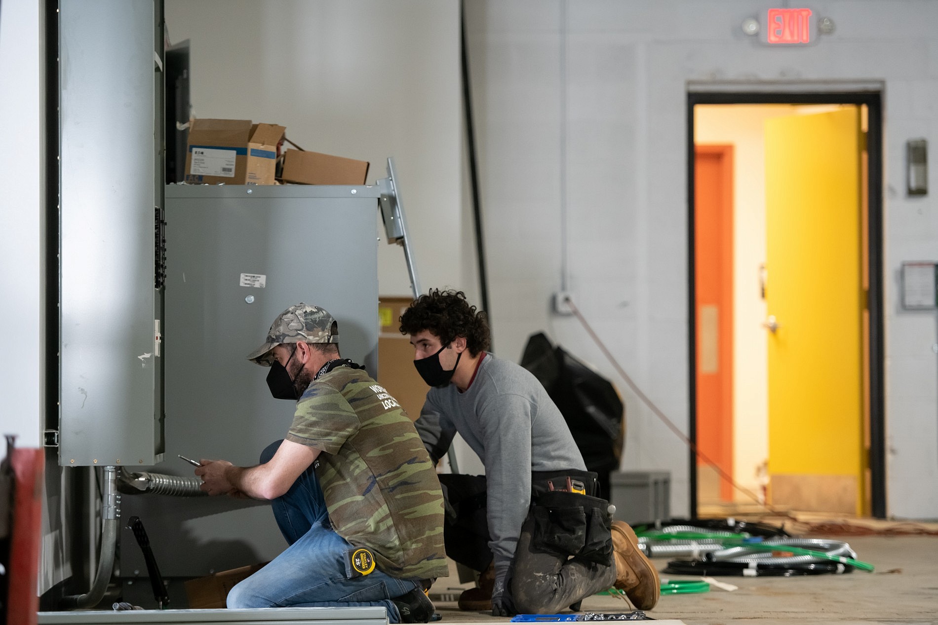 Electrician, Electrical, Electrical work, Electrical Photographer, Construction Photography, Small Business, Small Business Photographer, Small Business Photography, Downtown Frederick, Whiskey, Distillery, Tenth Ward Distillery, Progress Photos, Progress Photographer, Time-lapse Photographer, Electrician Photographer, Commercial Photography, Mash Tun, Distilling, Frederick MD, Maryland, DMV